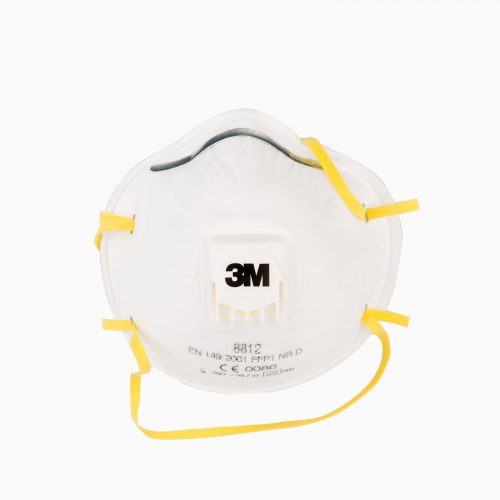 3M-8812 Η μάσκα προστασίας με βαλβίδα, μιας χρήσης 3M 8812 είναι ελαφριά, άνετη και αποτελεσματική με βαθμό προστασίας FFP1 από σκόνη και σταγονίδια.